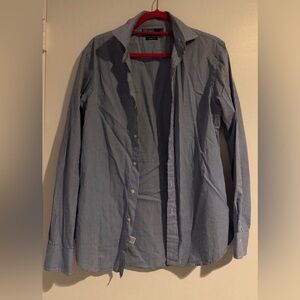 Ralph Lauren Blue and White Striped Shirt